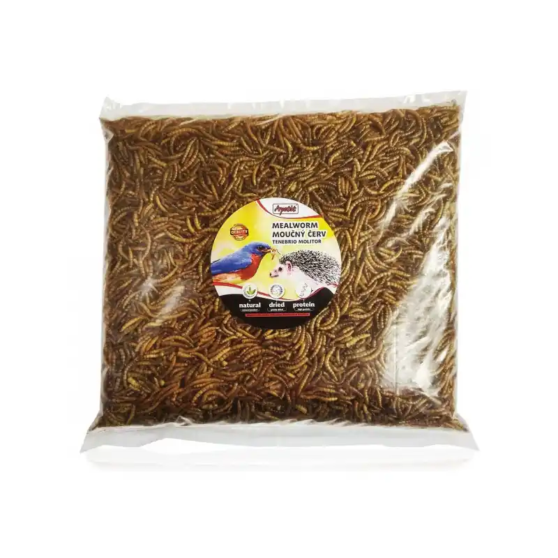 Nieuw Apetit sušený moučný červ 500g Zdravý pamlsek pro plazy a ježky