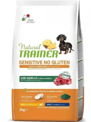 Gecertificeerd TRAINER Natural Sensitive No Gluten Mini Adult jehněčí 2kg