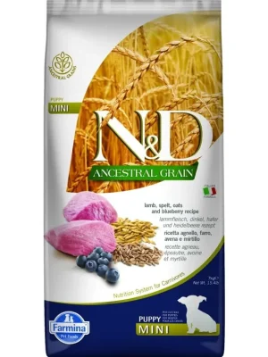 Beperkt Aanbod N&D LG DOG Puppy Mini Lamb & Blueberry 7kg