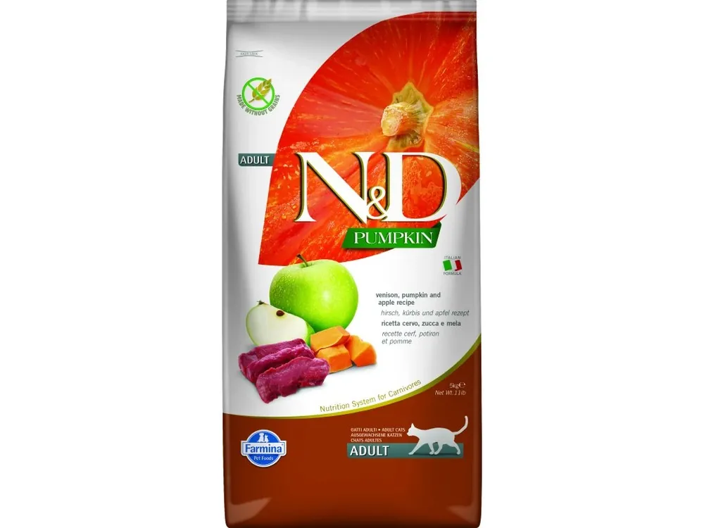 Weekendaanbieding N&D Pumpkin CAT Venison & Apple 5kg