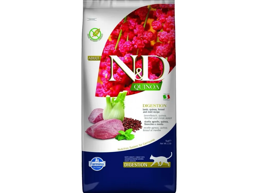 Fabrieksprijs N&D Quinoa CAT Digestion Lamb & Fennel 5kg