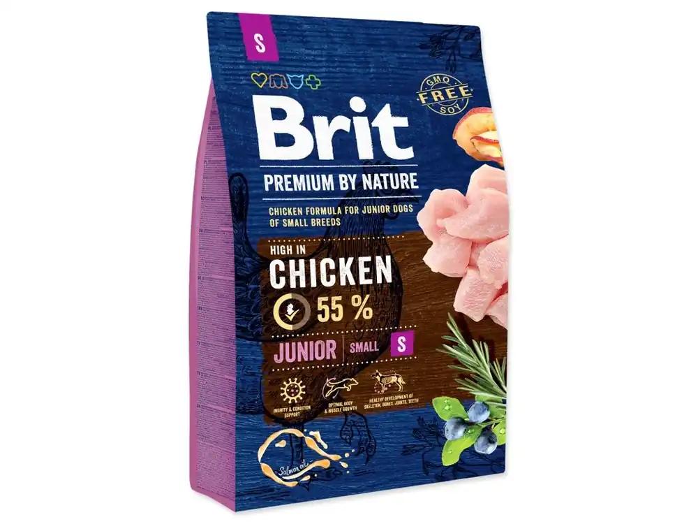 Express Levering Brit Premium Dog by Nature Junior S 3kg