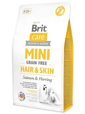 Hoge Kwaliteit Brit Care Dog Mini Grain Free Hair & Skin 2kg