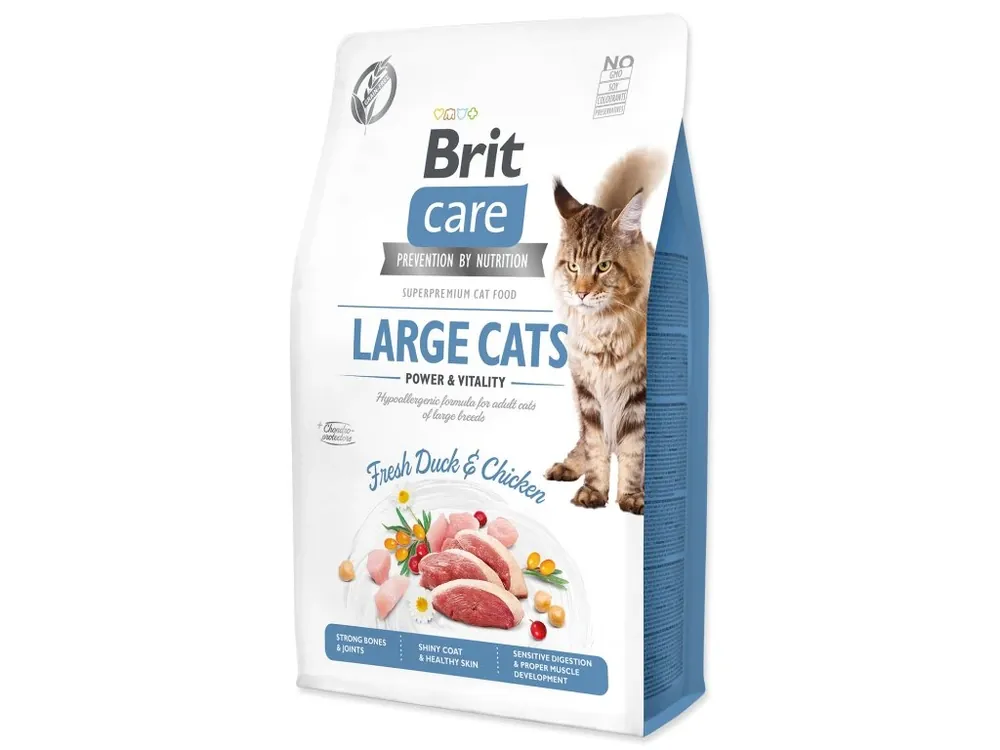 Brit Care Cat Grain-Free Large cats Power & Vitality 2kg Koopje