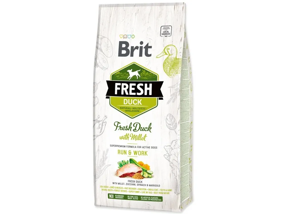 Brit Fresh Duck with Millet 12kg Express Levering