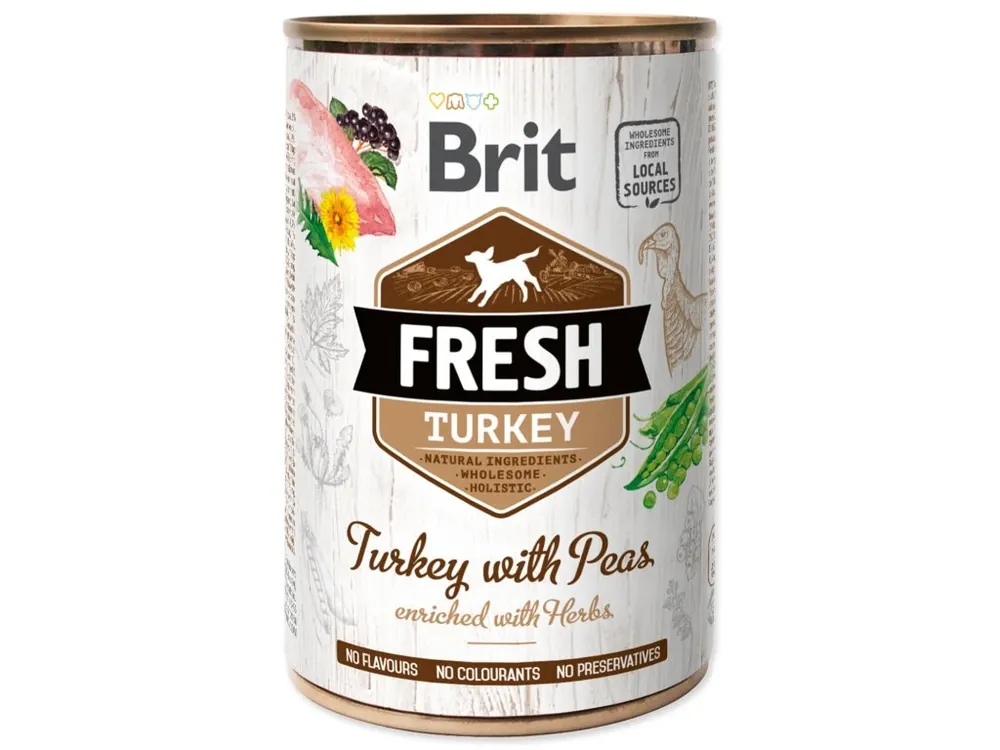 Merkproduct Brit Fresh can Turkey with Peas 400g
