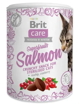 Superprijs Brit Care Cat Snack Superfruits Salmon 100g