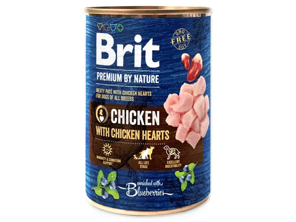 Brit Premium by Nature Chicken with Hearts 400g Superprijs