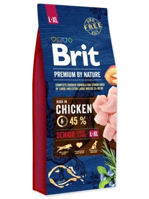 Bestseller Brit Premium Dog by Nature Senior L+XL 15kg