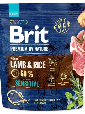 Bestseller Brit Premium Dog by Nature Sensitive Lamb 1kg