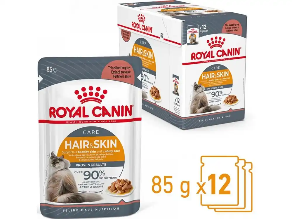 Veilige Betaling Royal Canin Cat Hair & Skin Gravy 12x85 g
