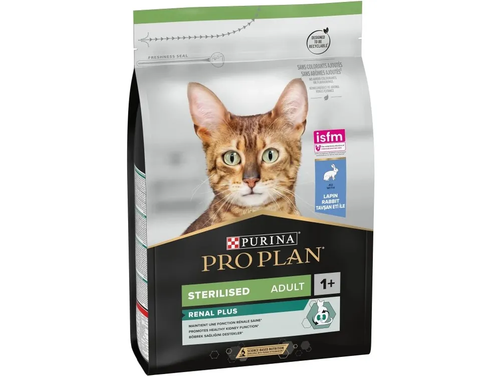 Purina ProPlan Cat Adult Sterilised Renal Plus Rabbit 3kg Lage Prijs