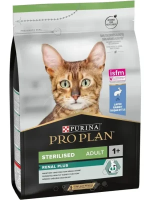 Bestseller Purina ProPlan Cat Adult Sterilised Renal Plus Rabbit 10kg