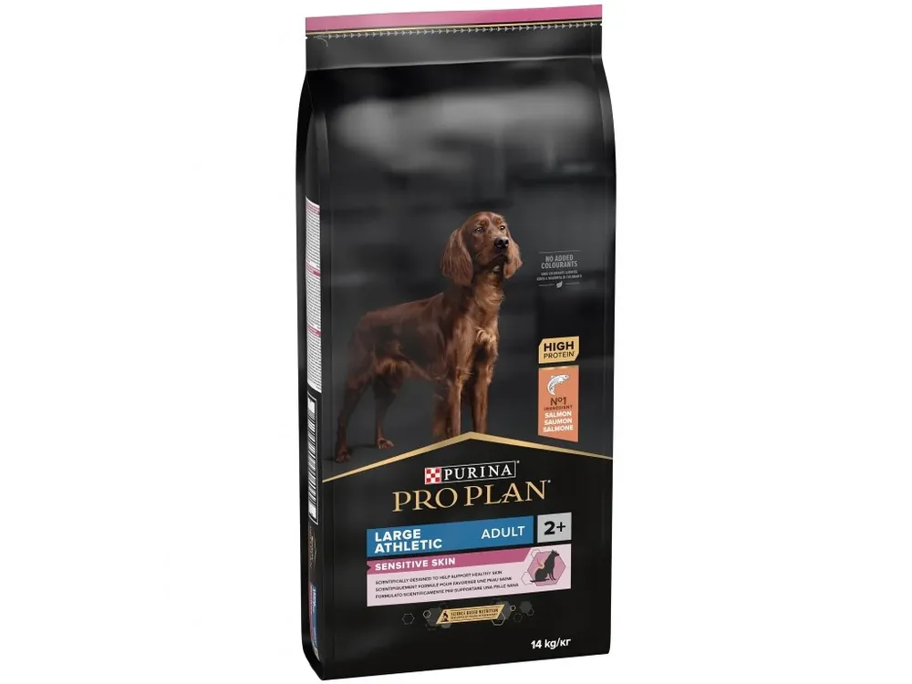 Lage Kosten Purina ProPlan Dog Adult Large Athletic Sensitive Skin Salmon 14kg