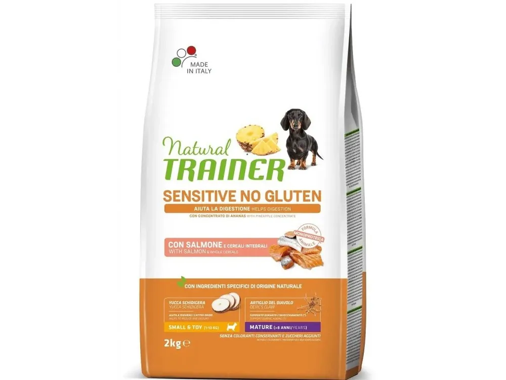 Alleen Vandaag TRAINER Natural Sensitive No Gluten Mini Mature losos 2kg