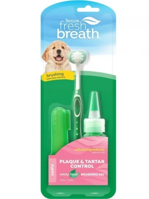 Bestseller TROPICLEAN set na čištění zubů Fresh Breath pro štěňata