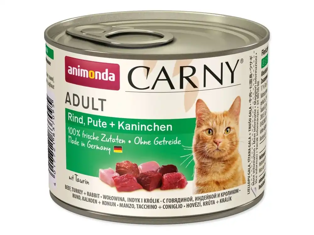 Fabrieksprijs ANIMONDA Carny Adult Cat Beef, Turkey & Rabbit 200g