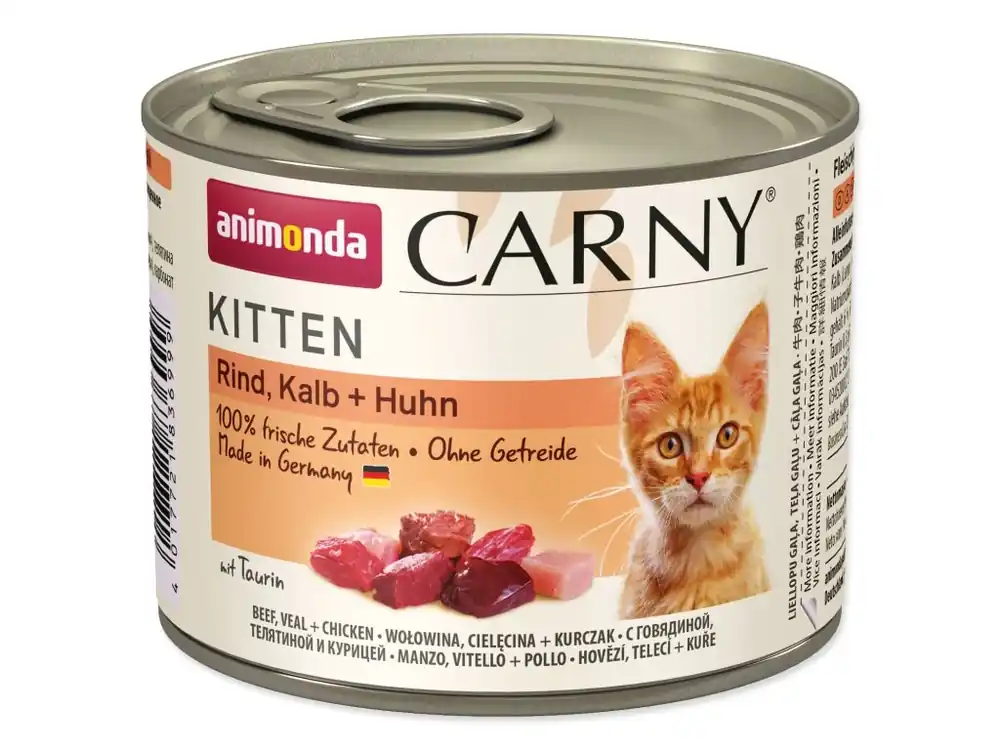 ANIMONDA Carny Kitten Beef, Veal & Chicken 200g Nieuw