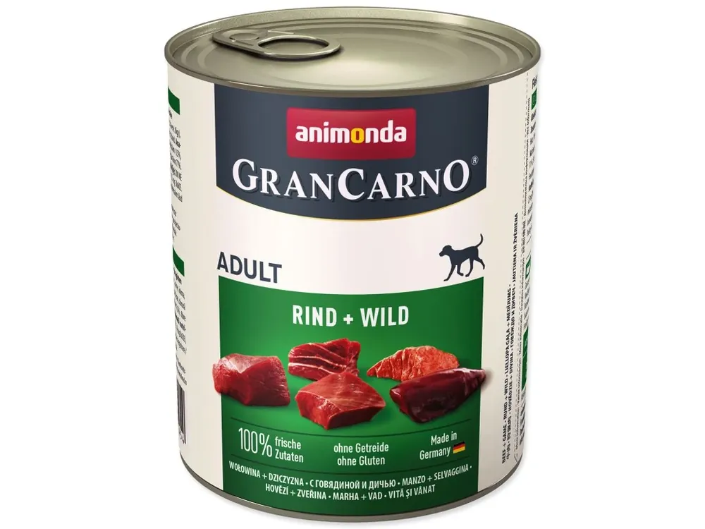 Tijdelijk Beschikbaar ANIMONDA GranCarno Adult Beef & Venison 800g
