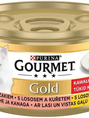Beste Prijs GOURMET Gold Cans Salmon & Chicken 85g