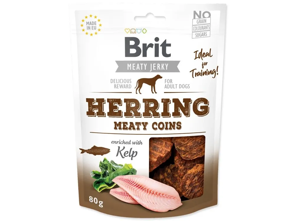 Fabrieksprijs Brit Jerky Herring Meaty Coins 80g