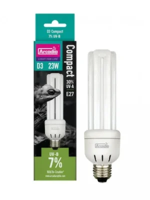 Finale Uitverkoop ARCADIA Reptile Compact 7% UVB D3 23W