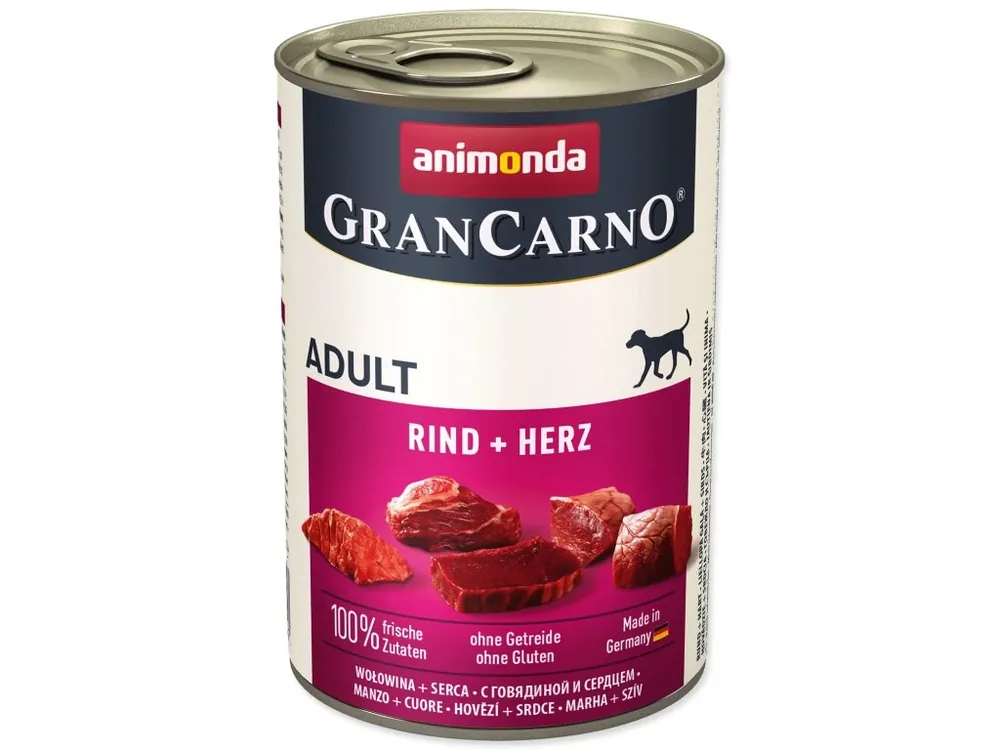 Gereduceerde Prijs ANIMONDA GranCarno Adult Beef & Heart 400g