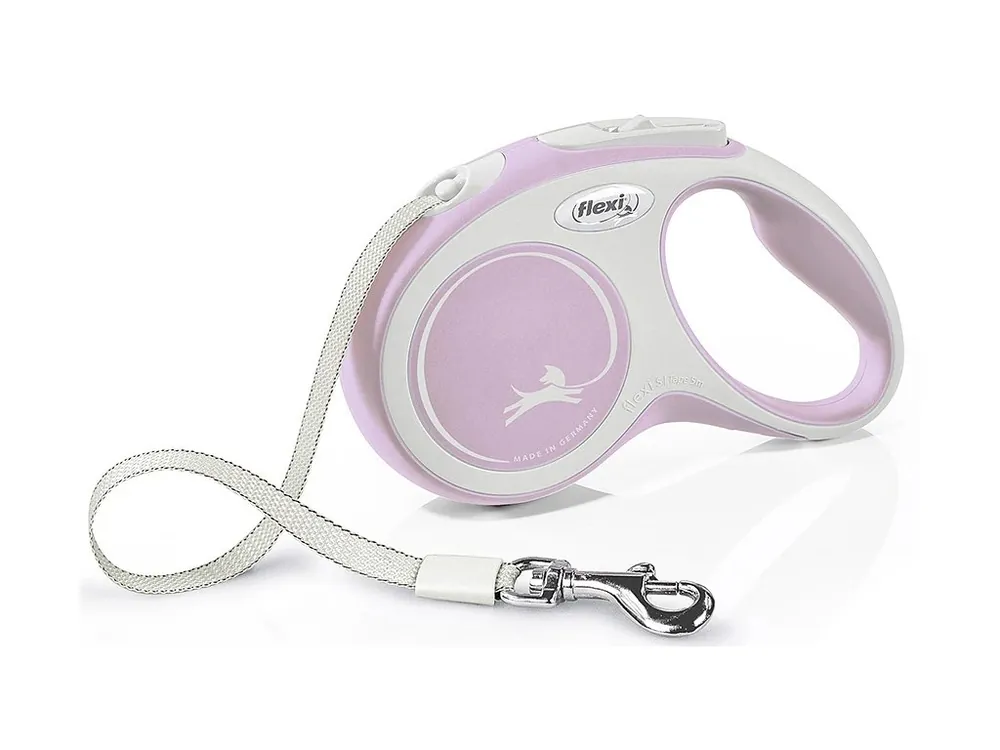 Tijdelijk Beschikbaar Vodítko FLEXI New Comfort S páska 5m/15kg růžové