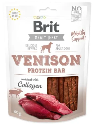 Betaalbaar Brit Jerky Venison Protein Bar 80g