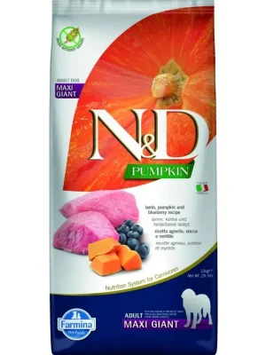 Beperkt Aanbod N&D Pumpkin DOG Adult Giant Lamb & Blueberry 12kg