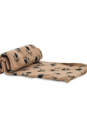 Must-Have Akinu deka fleece s tlapkami béžová 100x70cm