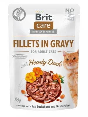 Brit Care Cat Fillets in Gravy Hearty Duck 85g Veilige Betaling