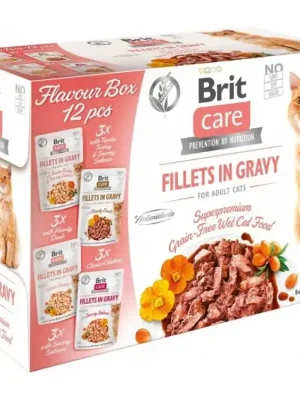 Premium Brit Care Cat Fillets Gravy Flavour box 4*3psc(12*85g)