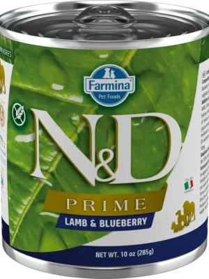 Aanbieding N&D DOG PRIME Adult Lamb & Blueberry 285g
