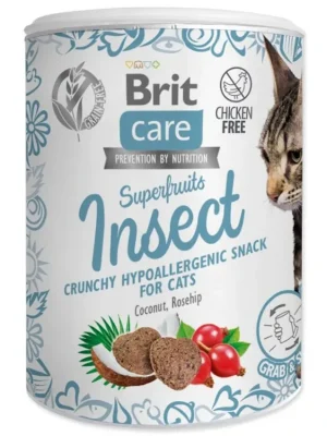 Tijdelijk Beschikbaar Brit Care Cat Snack Superfruits Insect 100g