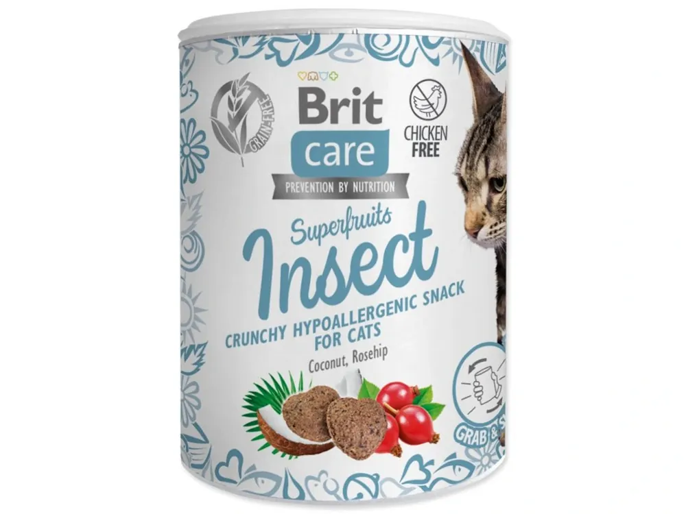 Tijdelijk Beschikbaar Brit Care Cat Snack Superfruits Insect 100g