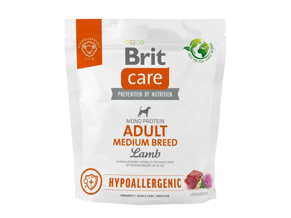 Beperkte Voorraad Brit Care Dog Hypoallergenic Adult Medium Breed 1kg