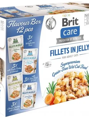 Brit Care Cat Fillets in Jelly Flavour box 12x85g Korting