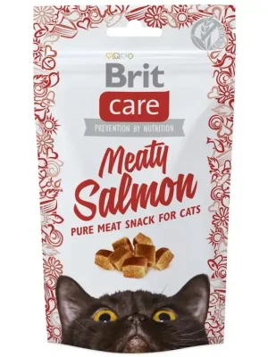 Shop Nu Brit Care Cat Snack Meaty Salmon 50g