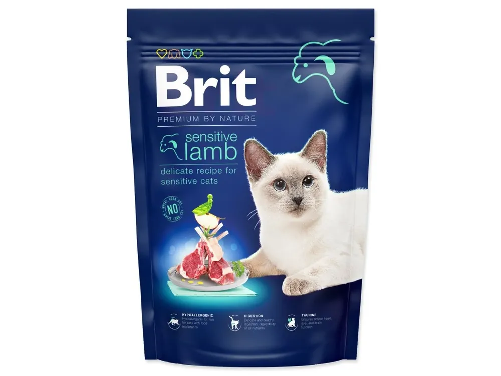 Goedkoop Brit Premium Cat by Nature Sensitive Lamb 800g