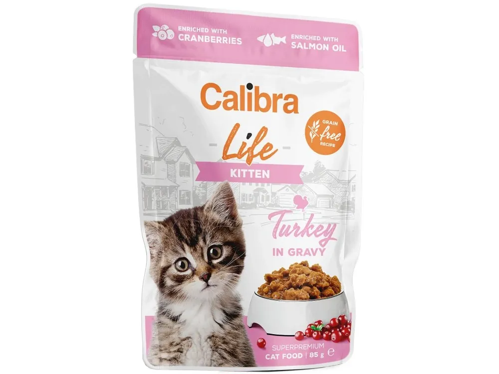 Calibra Cat Life Pouches Kitten Turkey in gravy 85g Bestel Nu