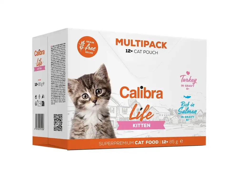 Calibra Cat Life Pouches Kitten Multipack 12x85g Veilige Betaling