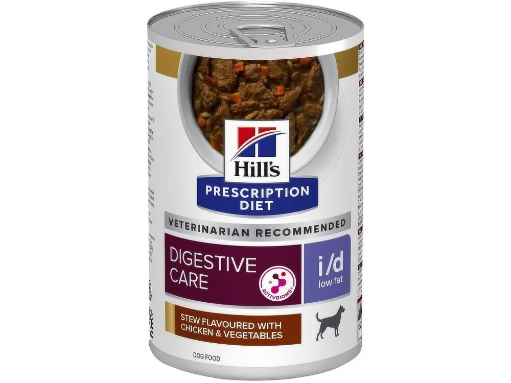 Hill‘s Prescription Diet Canine i/d Stew Low Fat Chicken & Vegetables 354g Merkproduct