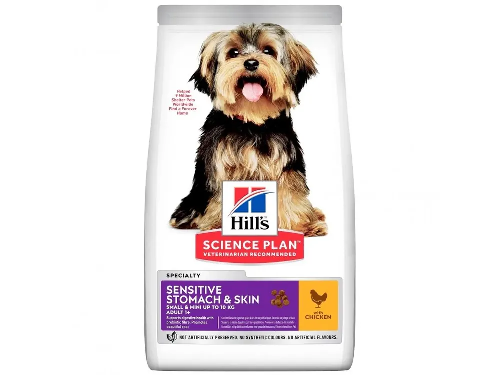 Hill‘s Science Plan Canine Adult Sensitive Stomach & Skin Small Chicken 6kg Lage Kosten