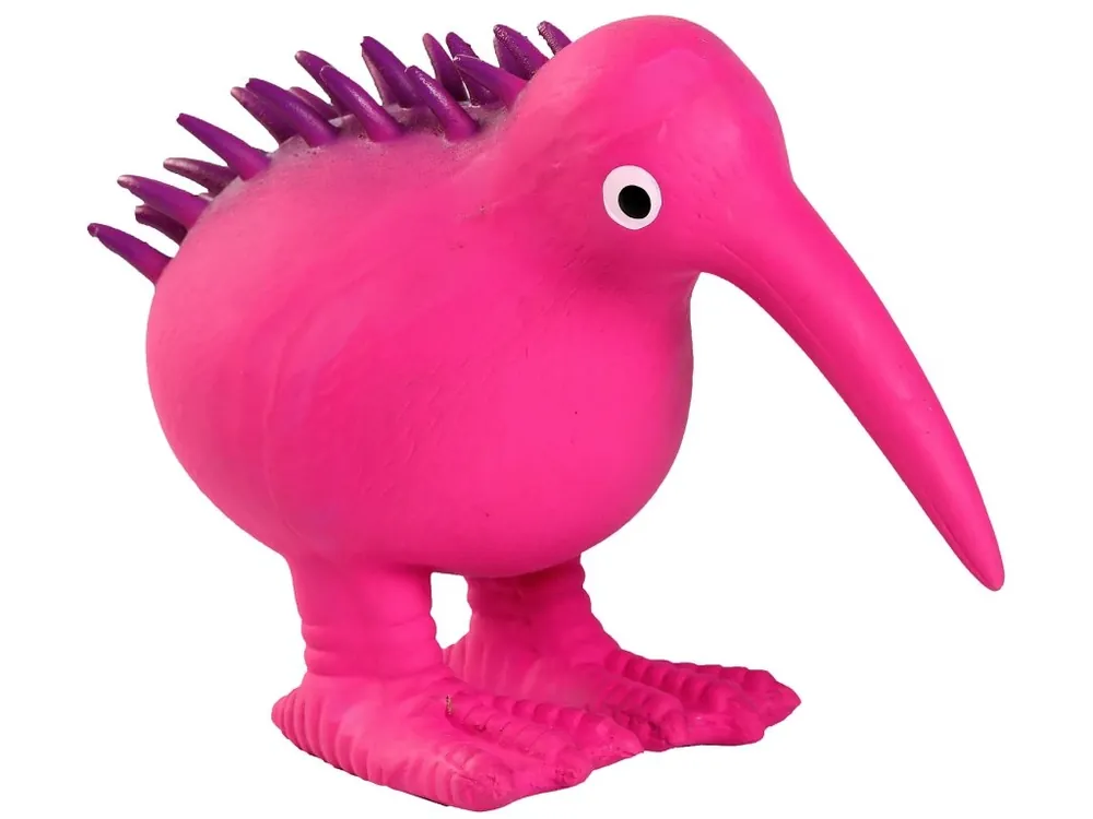 Finale Uitverkoop Hračka pes WHISTLE latex,pískací,růžová 11,5cm Kiwi