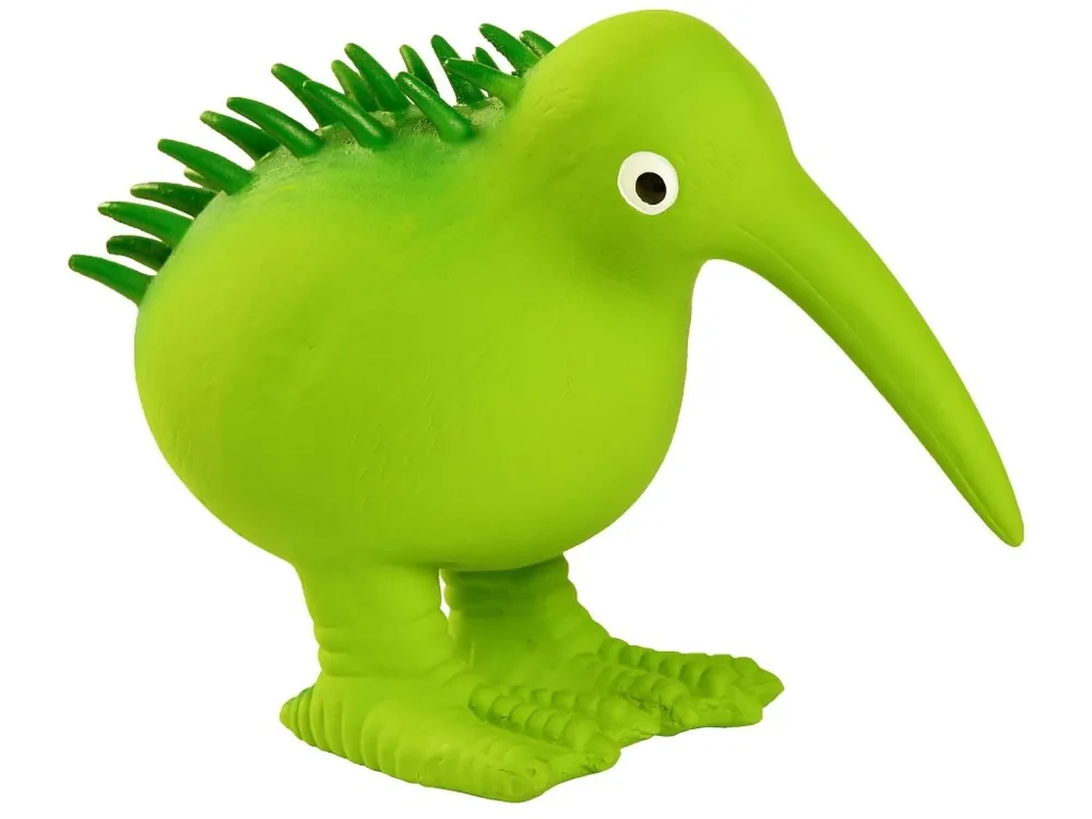Favoriet Hračka pes WHISTLE latex,pískací,zelen. 11,5cm Kiwi