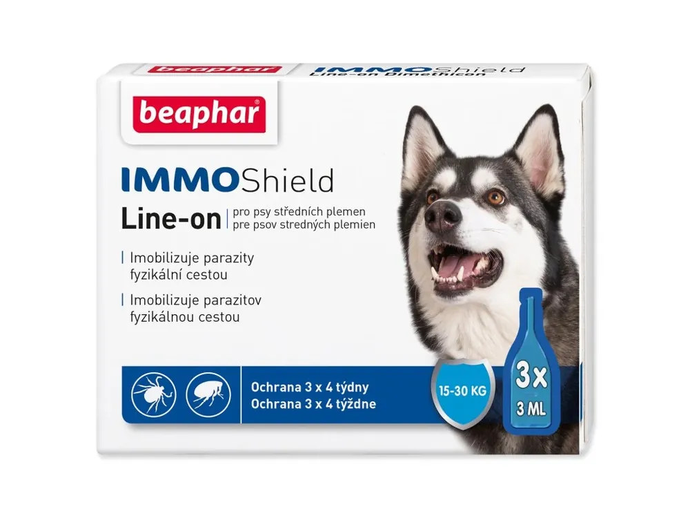 Merkproduct BEAPHAR Line-on IMMO Shield for dogs M 9ml
