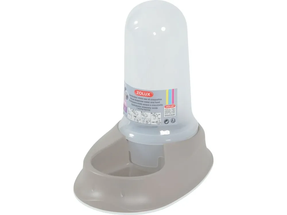 Voordeelprijs Miska se zásob. na vodu/krmivo SMART 0,8l béžová Zolux
