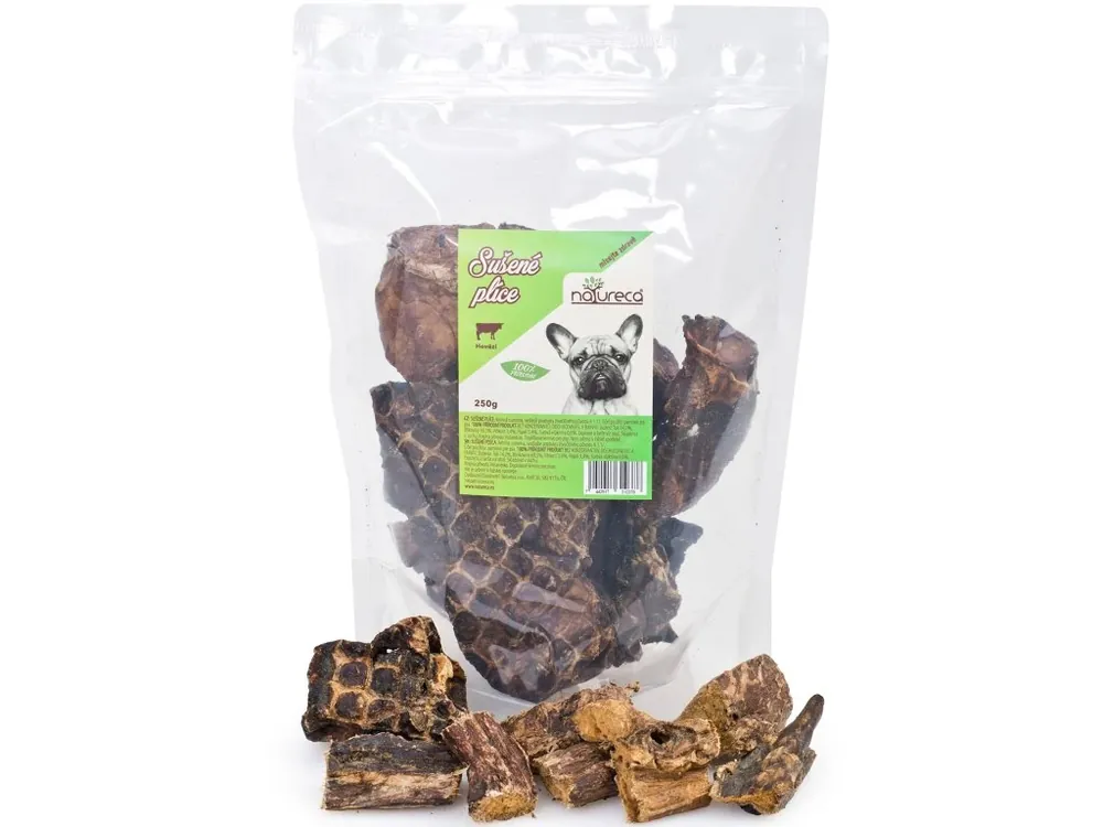 NATURECA pochoutka Hovězí plíce sušené 250g Laatste Versie