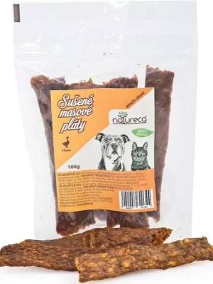 Betaalbaar NATURECA pochoutka Masové pláty Husa, 100%maso 100g
